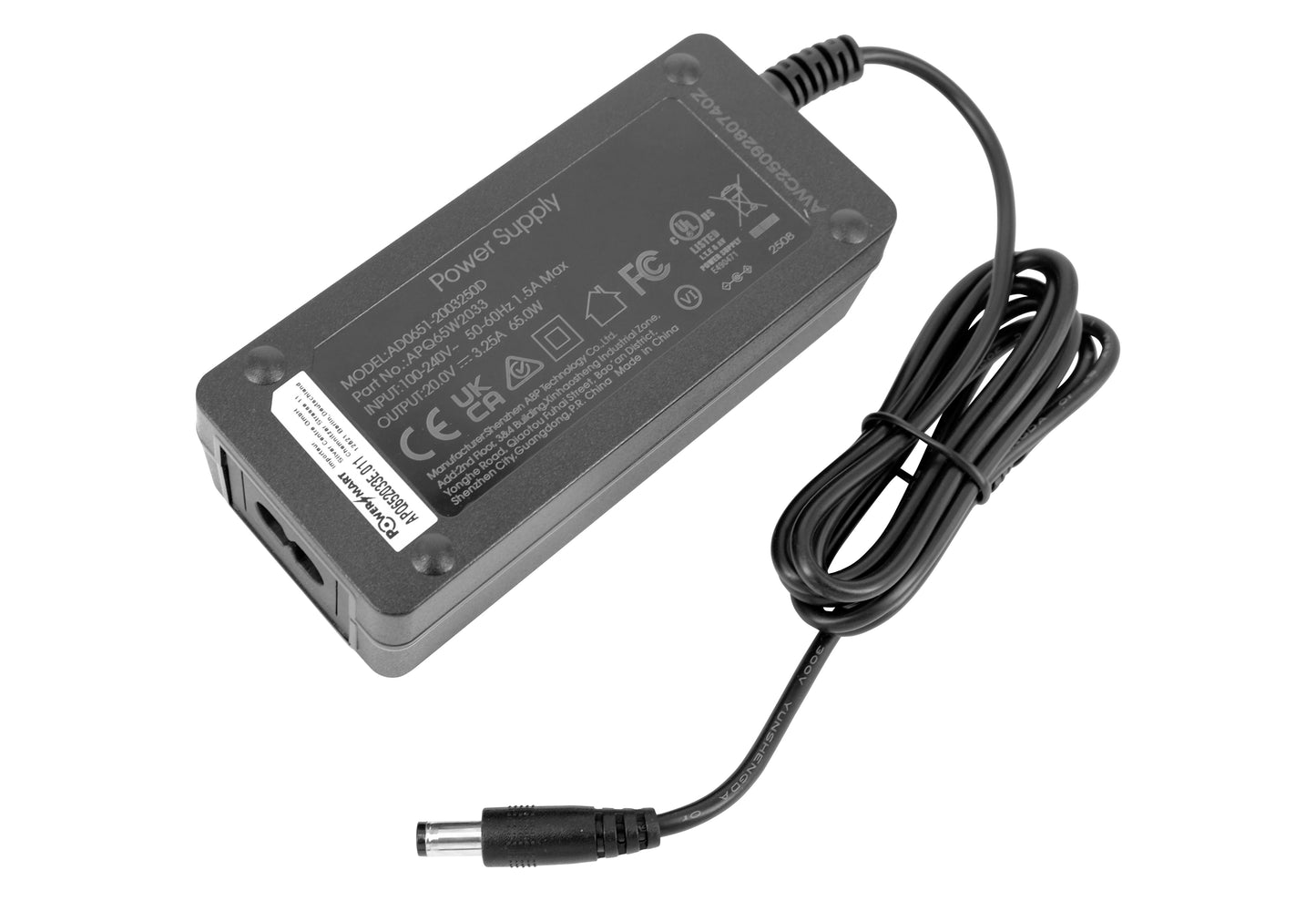 65W 20V 3.25A Laptop Charger Power Supply for Lenovo B560 B570 B570e B575 G550 G560 G565 G570 G575 G580 G585 G770 G780 IdeaPad Z400 Z505 Z505 Z560 Z565 Z570 Notebook
