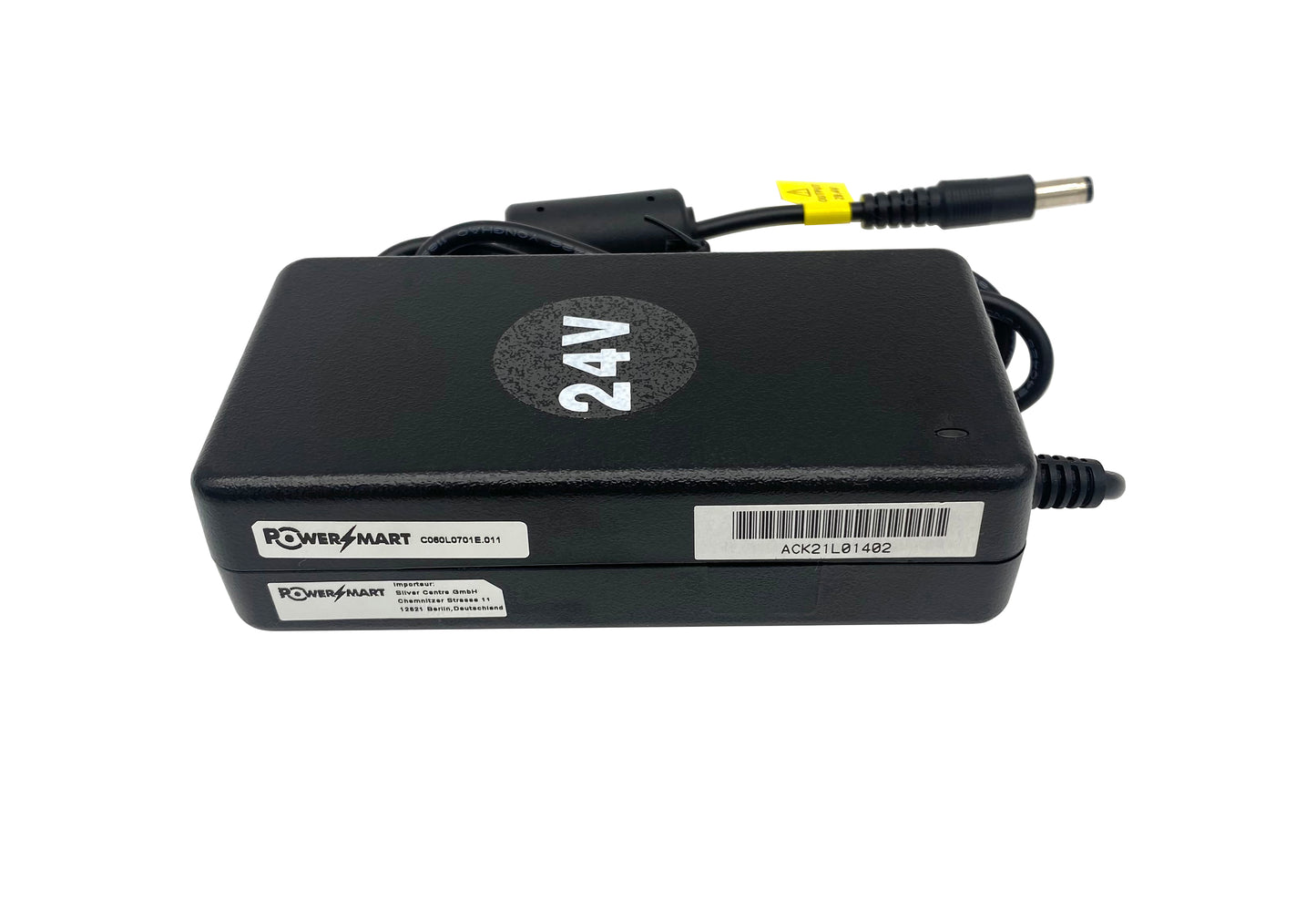 High-quality e-bike charger 24V 1.5A for batteries from Phylion (DC 5.5 × 2.5mm)