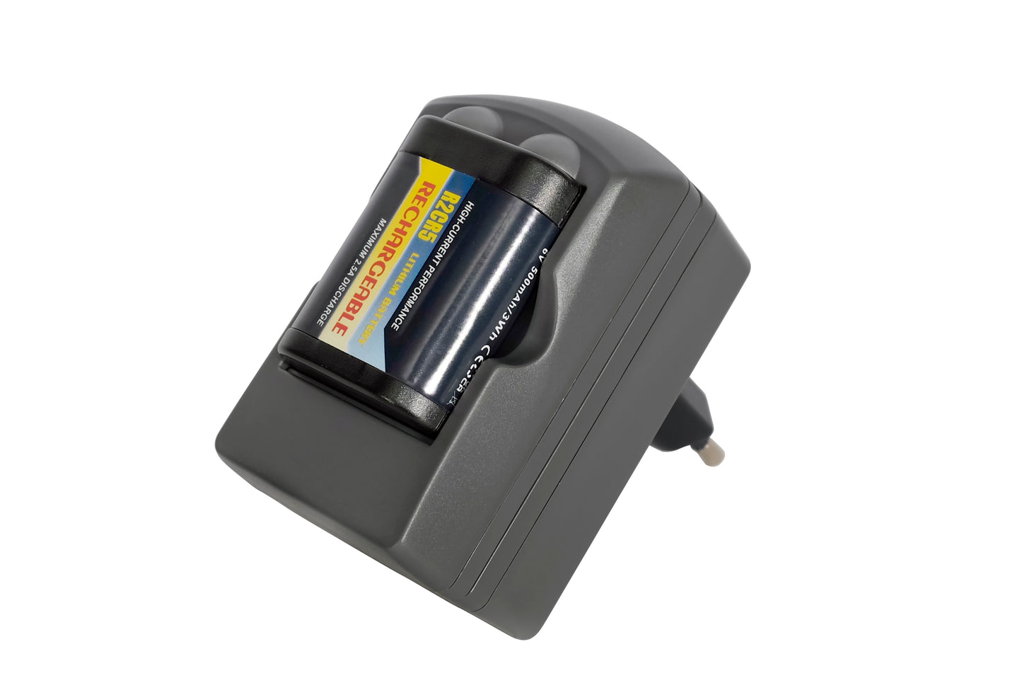 Kit de cargador de batería 2CR5 con 1 batería recargable R2CR5