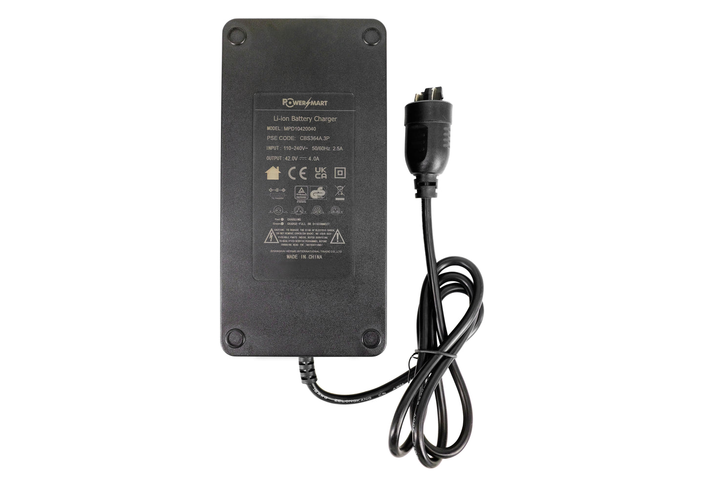 42V 4A Fast Charger for Bosch Active & Performance Line | Fits 36V Batteries (Oval Plug)