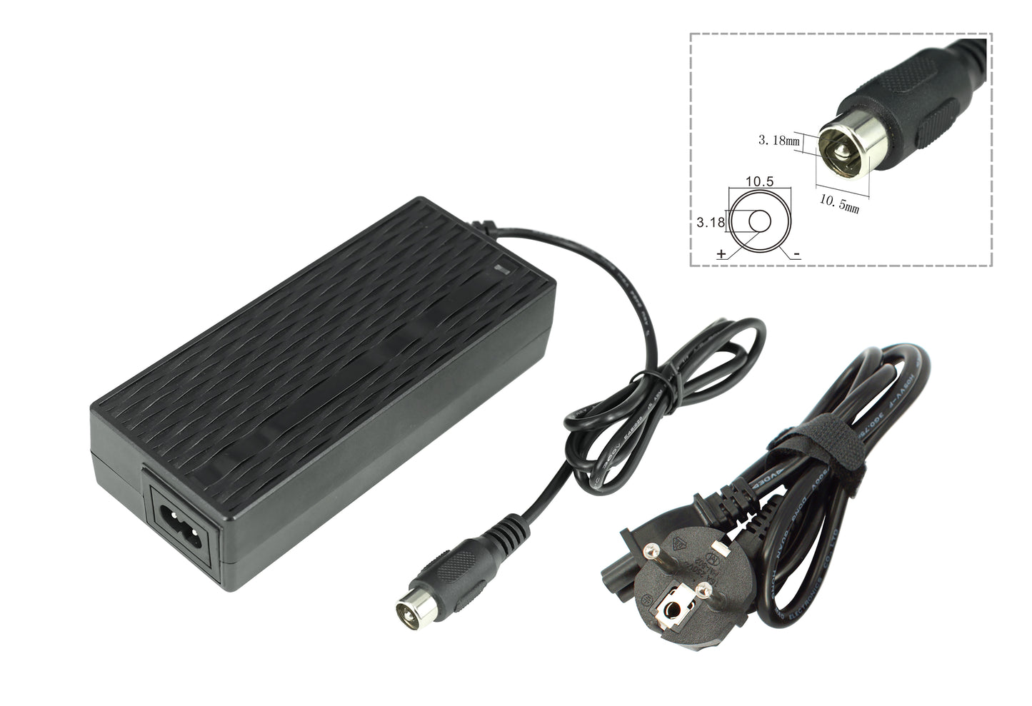 Oplader voor Wayscrall ebike accu's 36V / 2A (Lotus/RCA stekker)