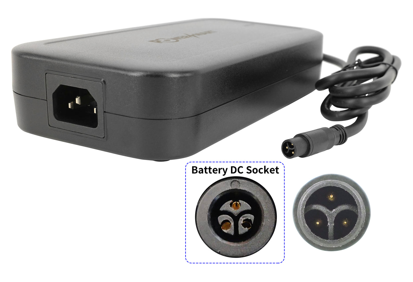 54,6V 4,5A Snelle Slimme Oplader (3-pins) voor SUPER73 48V E-bikes | Geschikt voor RX, S2, Z, Adventure