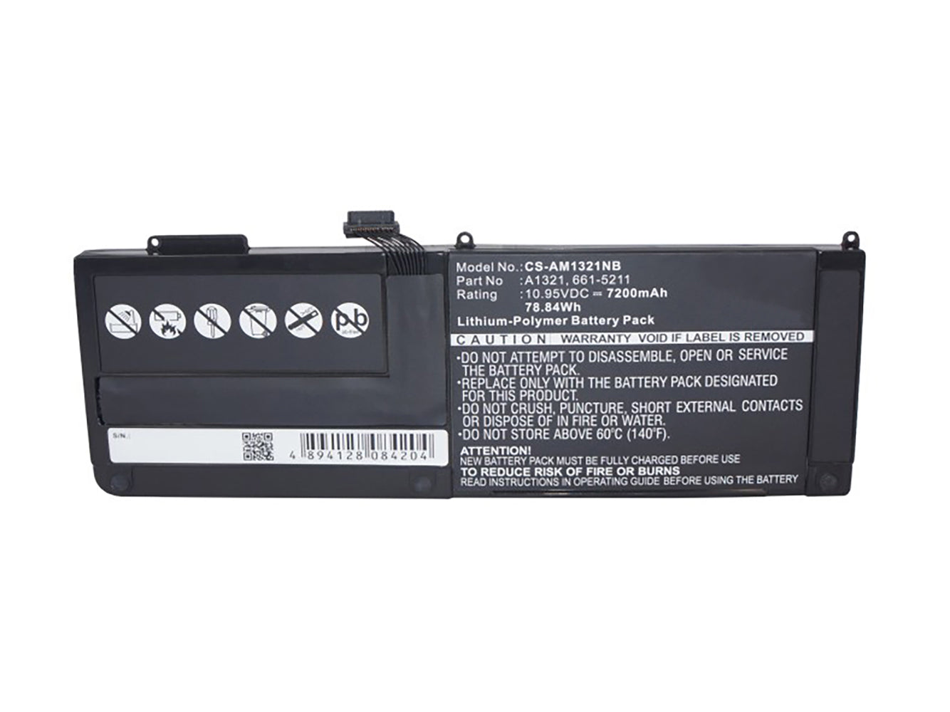 Vervanging voor Apple MacBook Pro Unibody 15" A1286 (jaar 2009 - 2010) Laptopbatterij