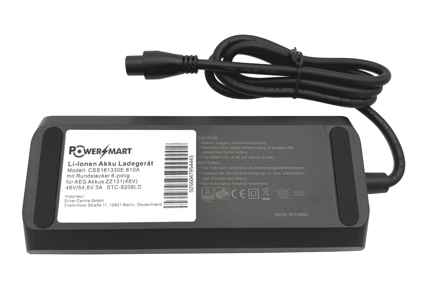 48V 3A / 36V 4A Fast Charger for 48V/36V Li-ion battery Ebike Battery Prophete (ZZ131304) with AEG Drive