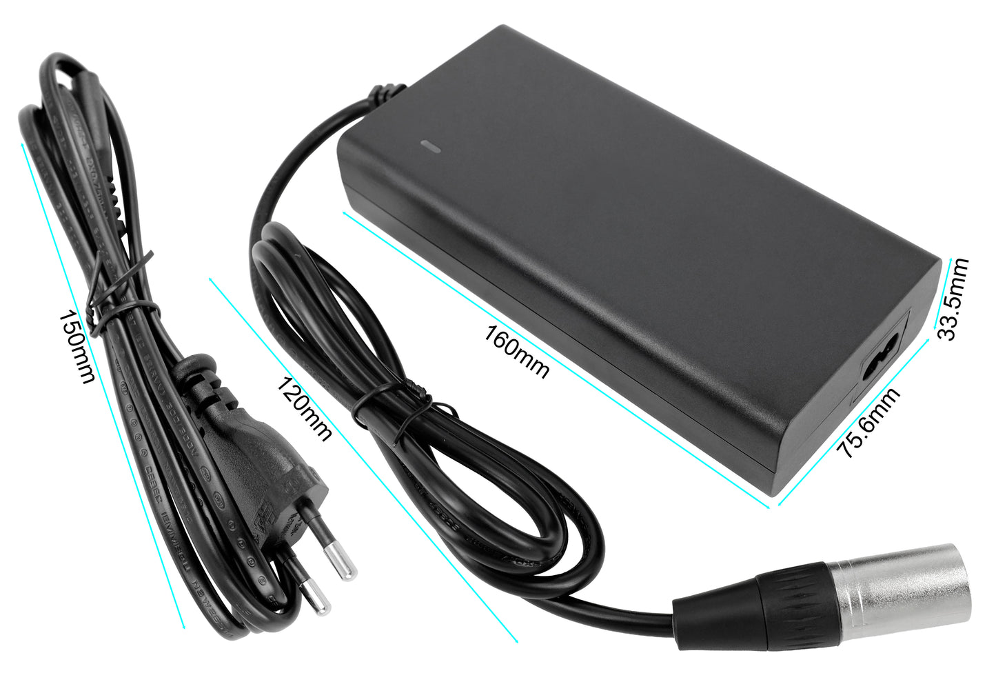Cargador Powersmart BC1142-E (XLR de 4 pines) - 42.0V 3.0A - para impulsos 36V