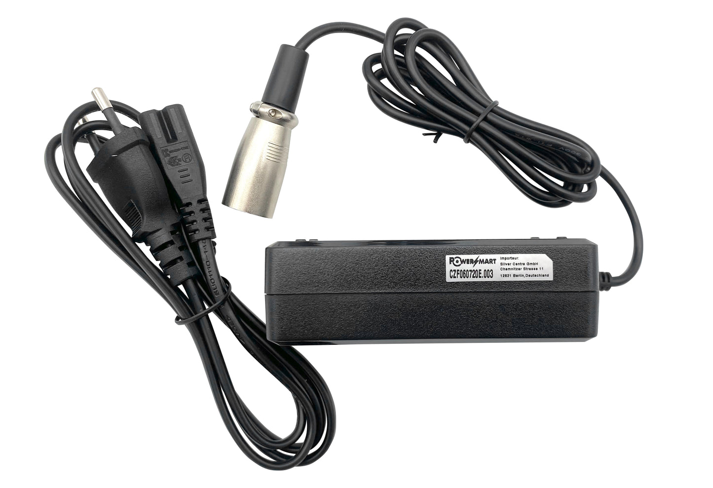 2A 29,4V Lader voor 24V E-bike accu's met XLR-3 connector