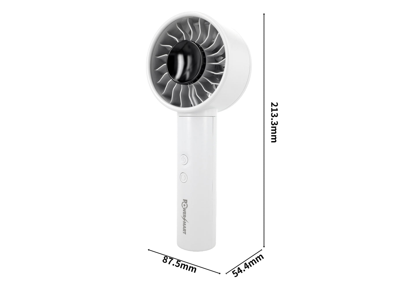 Přenosný oscilující ventilátor | 4500mAh a 6rychlostní chytrý displej