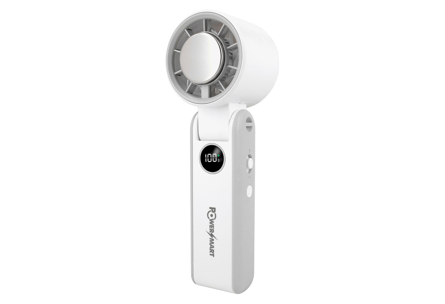Ventilatore portatile pieghevole | Piastra di raffreddamento a ghiaccio e display intelligente a 100 velocità