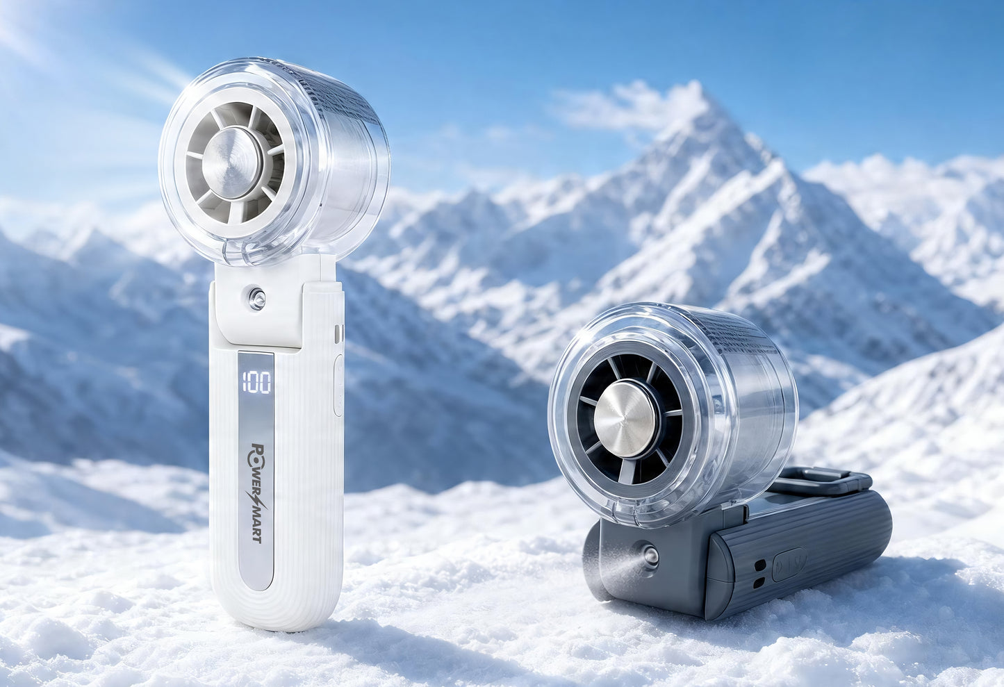 Konečný 3v1 přenosný chladicí ventilátor | Turbo, mlha a polovodičová deska