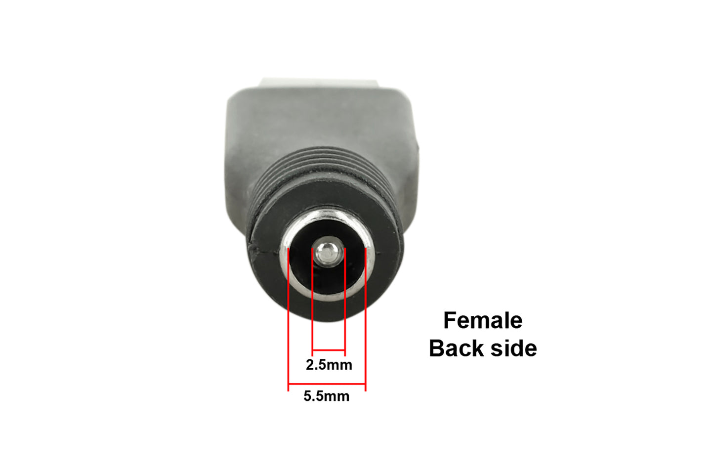 C31 DC Power Adapter Connector Tip: 5.5mm x 2.5mm Female Jack to 3.0mm x 1.1mm Male Plug