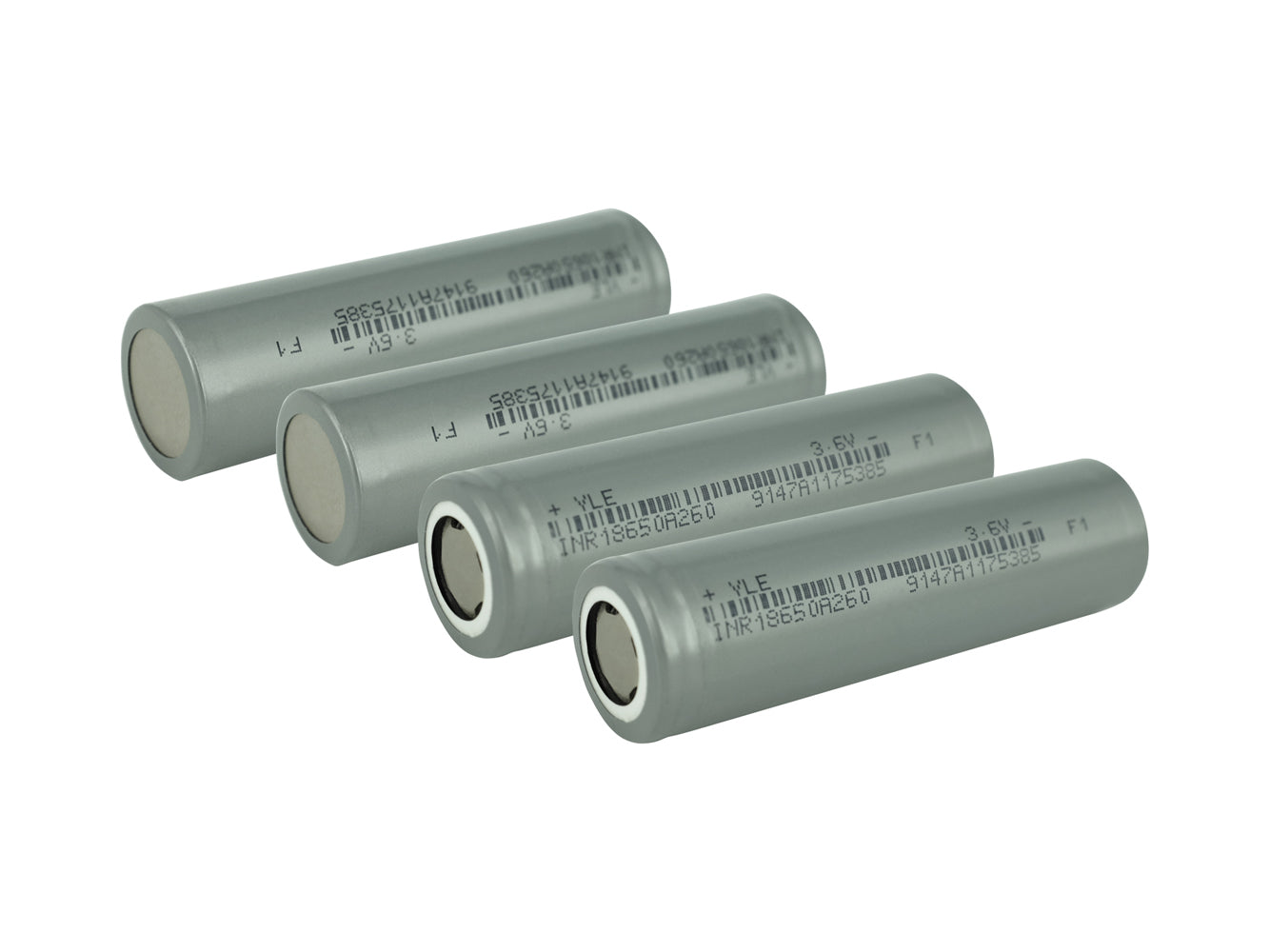 4x 18650 3,6 V 2600 mAh wiederaufladbare Batteriezellen