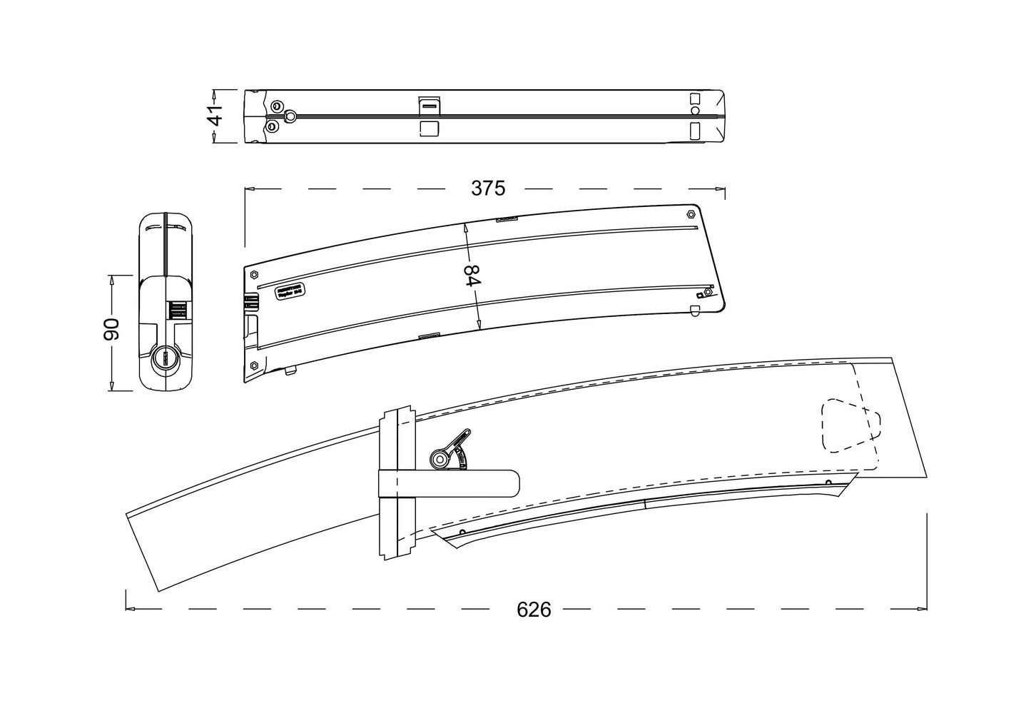 2-poliger Entladeanschluss, Elektrofahrradakku Li-Ion 36 V – 10,5 Ah/378 Wh, Ersatz für Chrisson E-Faltrad EF1 EF2 EF3