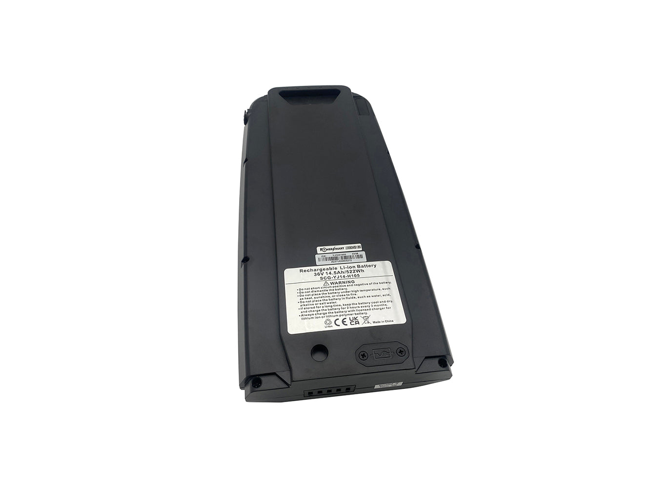 36V 14.5Ah/522Wh Li-Ion eBike Battery, Replacement for Greenway YJ145