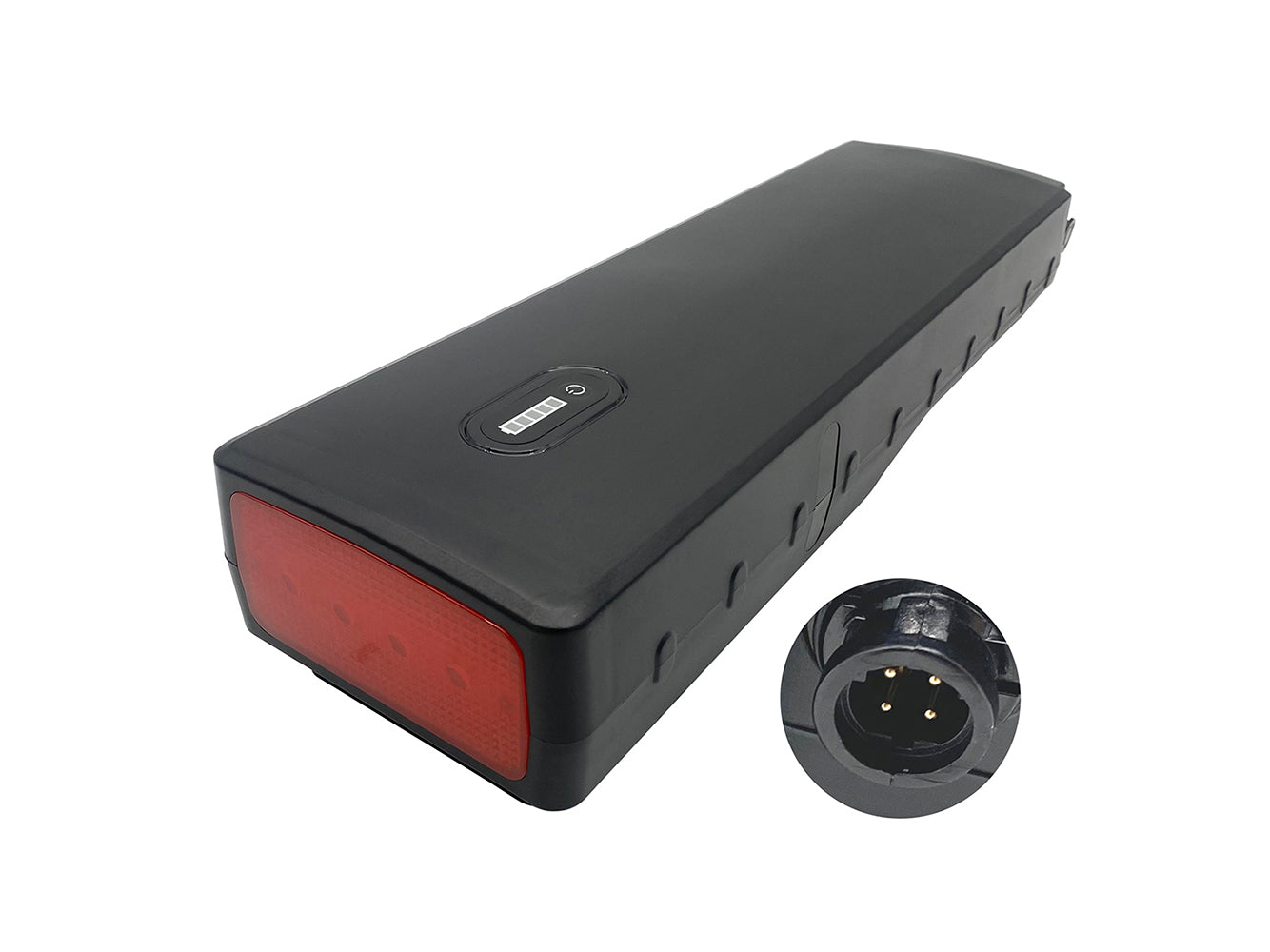 36V 14,5Ah Li-Ionen E-Bike Akku, Ersatz für Yamaha BOS-20 / PASB2 / PASB5 / Sduro Gepäckträgerakku