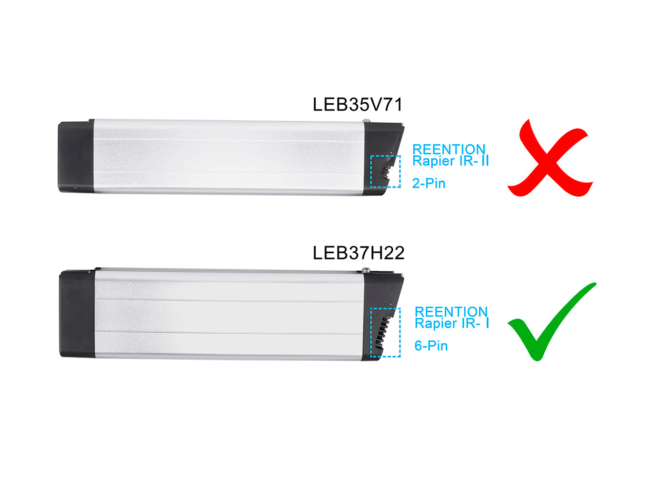 Elektrofahrradakku Li-Ion 36V - 14Ah/504Wh, Ersatz für eLife Air