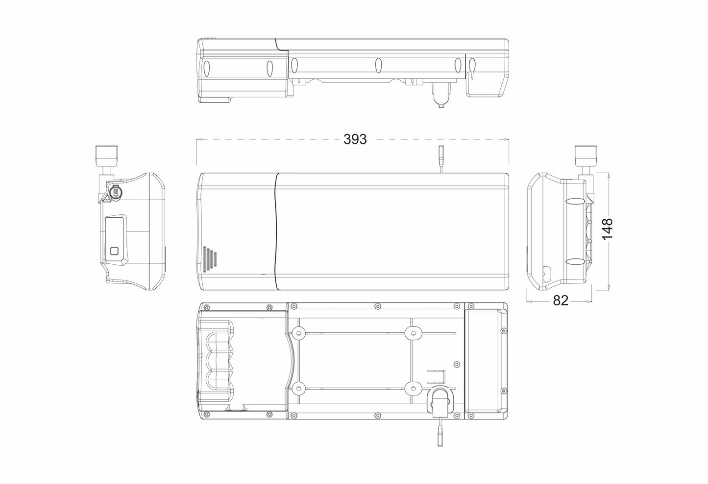 36V 17,5Ah (630Wh) Universal-Gepäckträger-Akku für E-Bikes | Passend für Ansmann, AMIGO, NCM, BBF & Raleigh Systeme