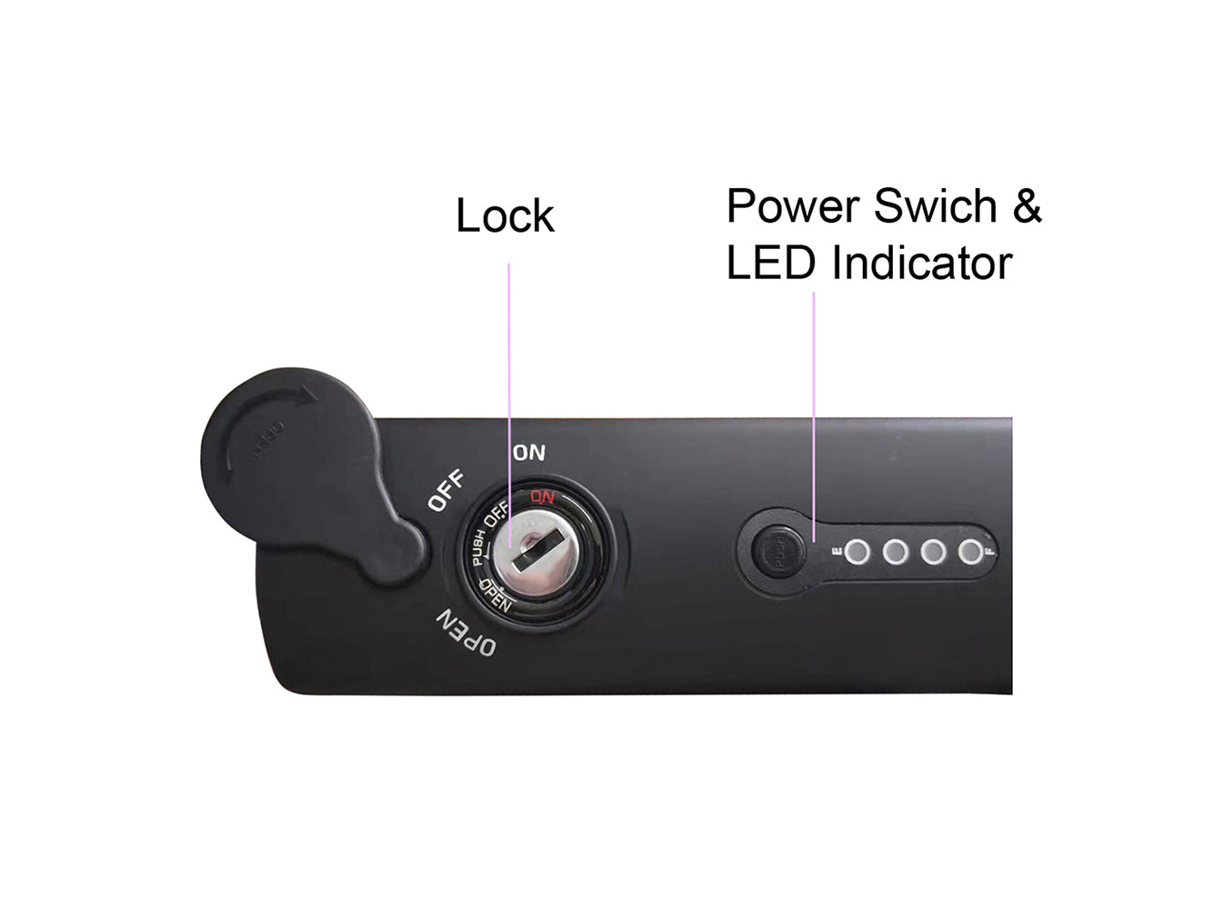 36V 10,5Ah/378Wh Li-Ion eBike Akku, Ersatz für Saxonette SA-XT-13-111