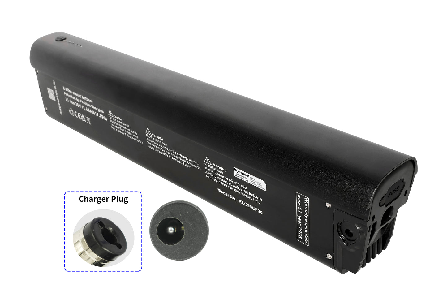 36V 11.6Ah / 418 Wh Battery for Qwic Premium I MN7 , Premium I MD9