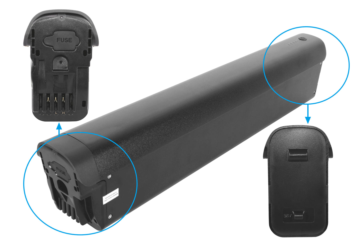 Qwic Premium I E-Bike-Ersatzakku | 36 V 15 Ah (540 Wh) | Passend für MN7 & MD9 | Samsung-Zellen