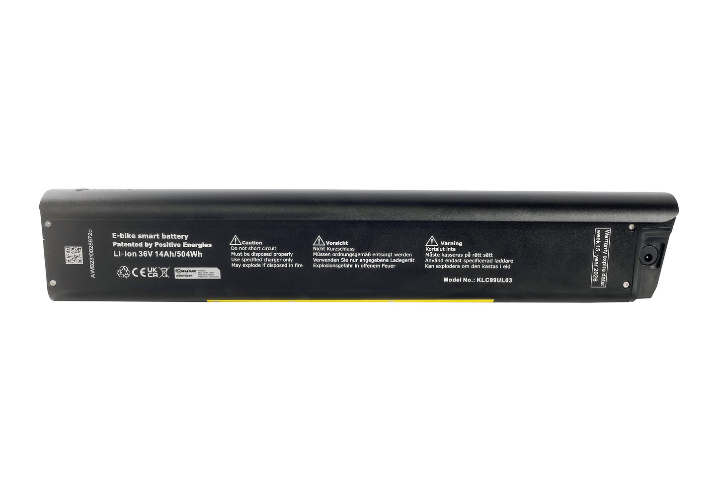 Elektrische fietsaccu Li-ion 36V - 14Ah/504Wh, vervanging voor Devron 28426 elektrische fiets met Bafang voormotor