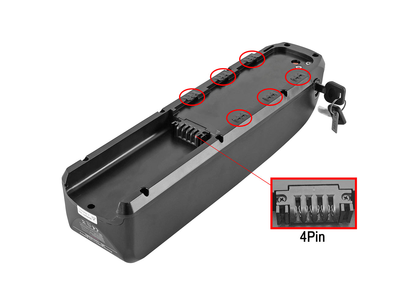 36V 14Ah/504Wh Powersmart Akku für Greenway ZZ981004 E-Bike
