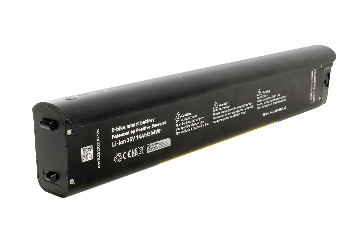 Elektrofahrradakku Li-Ion 36V - 14Ah/504Wh, Ersatz für Devron 28426 Elektrofahrrad mit Bafang Mittelmotor