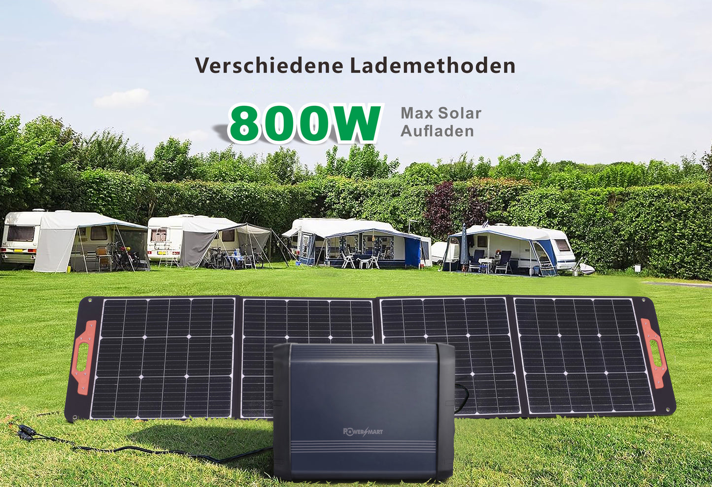 Draagbaar energiestation 2160 Wh, LiFePO4, 2200 W (4400 W piek) 2160 Wh zonnegenerator, noodstroom voor thuis, kamperen in de buitenlucht en camperreizen, off-grid stroom, bediening via slimme app, 100% opgeladen in 2 uur met ultrasnelle modus