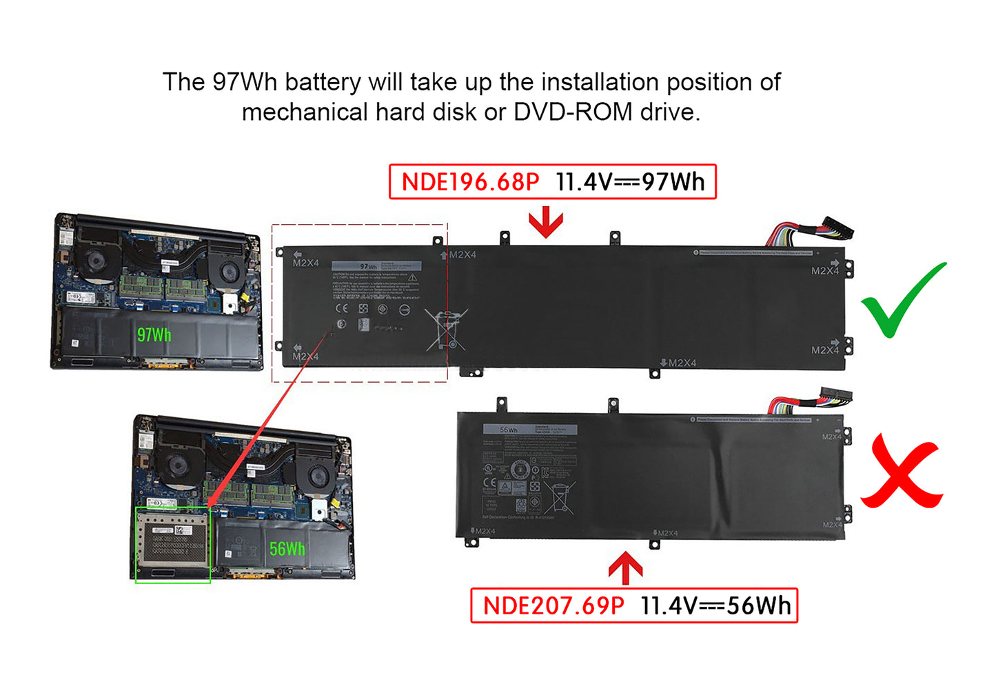 Ersatz für Dell Inspiron 7590, Inspiron 7591 Laptop-Akku