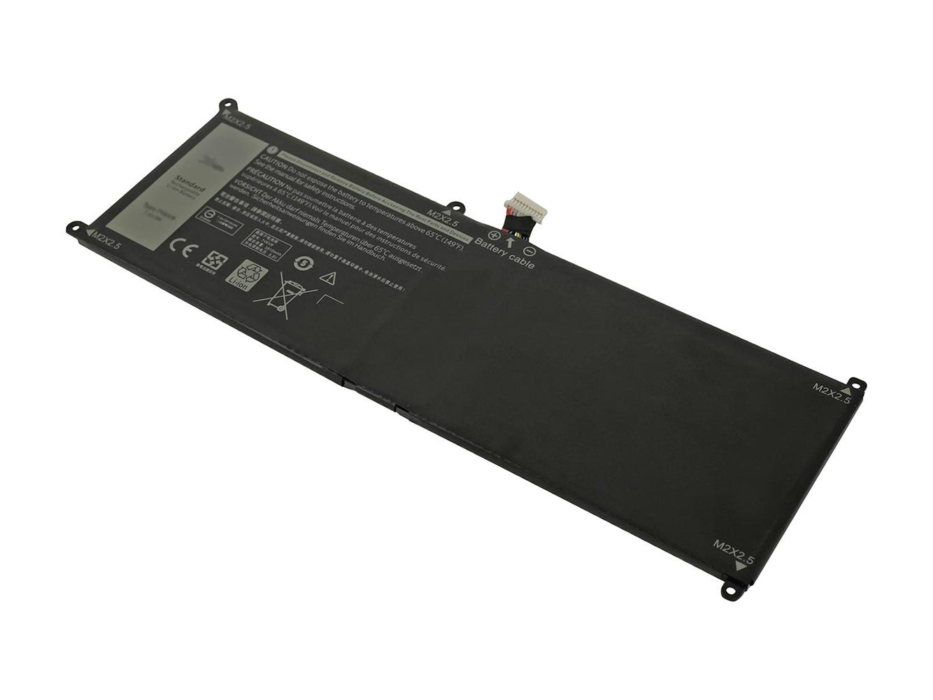Ersatz für Dell Latitude 12 7275, XPS 12 9250 Laptop-Akku