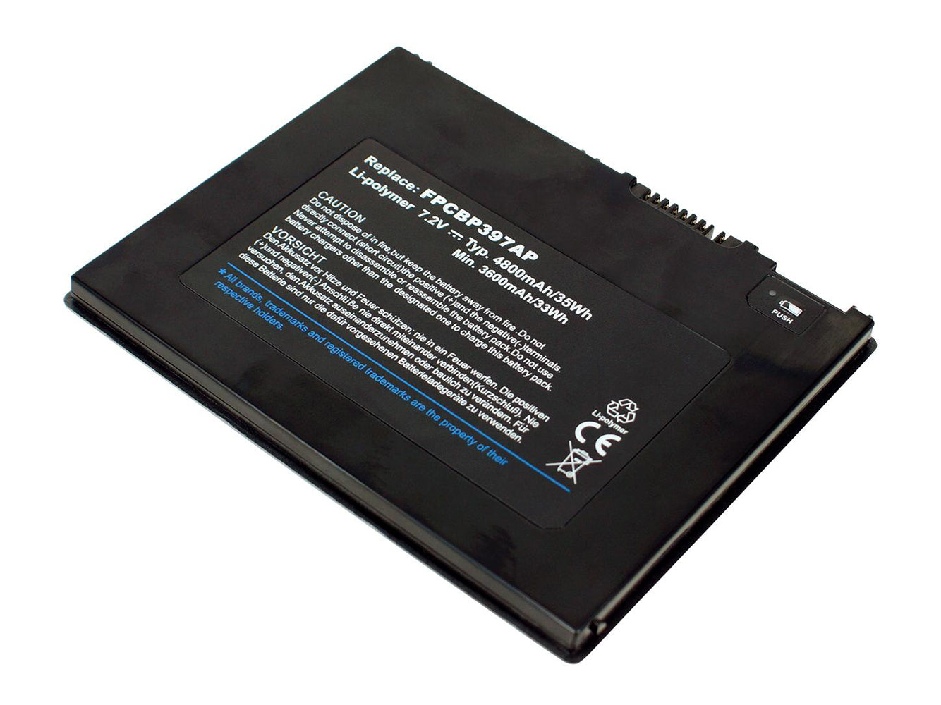 Vervanging voor FUJITSU Stylistic Q572, Stylistic Q572-W7D-001, Stylistic Q572-W8-001, Stylistic Q572/G laptopbatterij