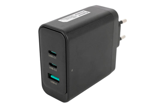 100W GaN Schnellladegerät | 3-Port USB-C PD Netzteil für Laptop, MacBook, iPhone & Samsung