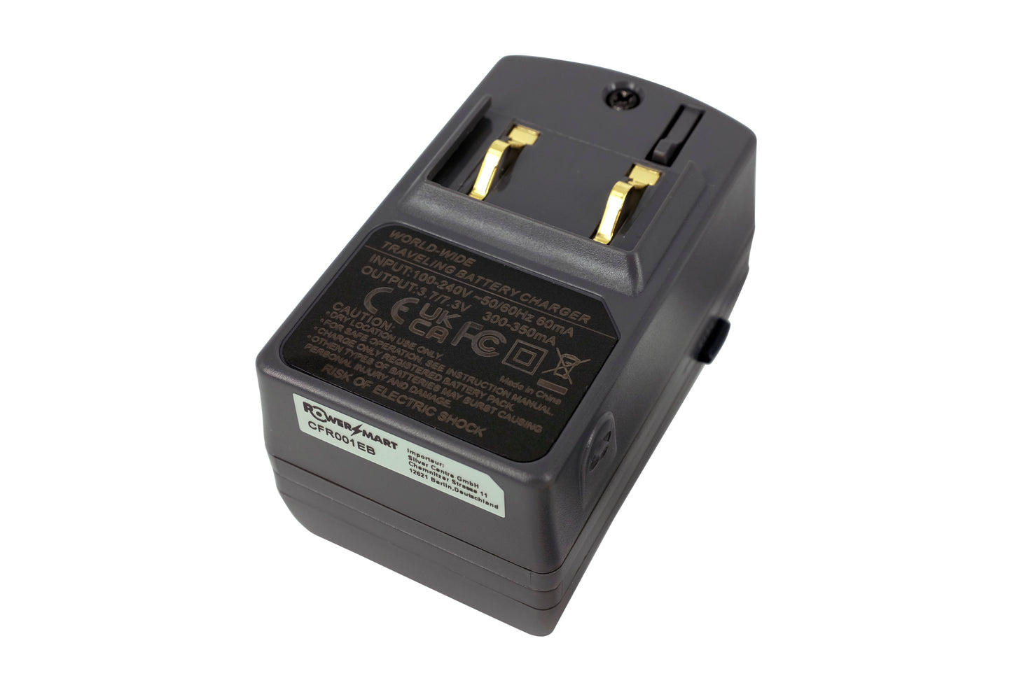 100-240V Input CR123A Battery Charger Kit with 2pcs Batteries for Maginon