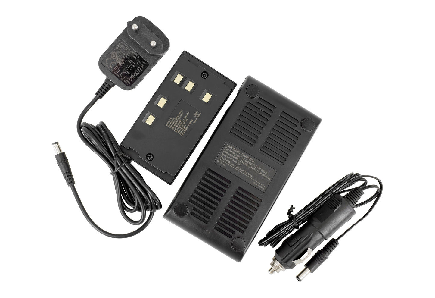 Kit chargeur turbo batterie 230V entrée 12V 1A pour Hitachi VM-BP82 VM-BP83 VM-BP84