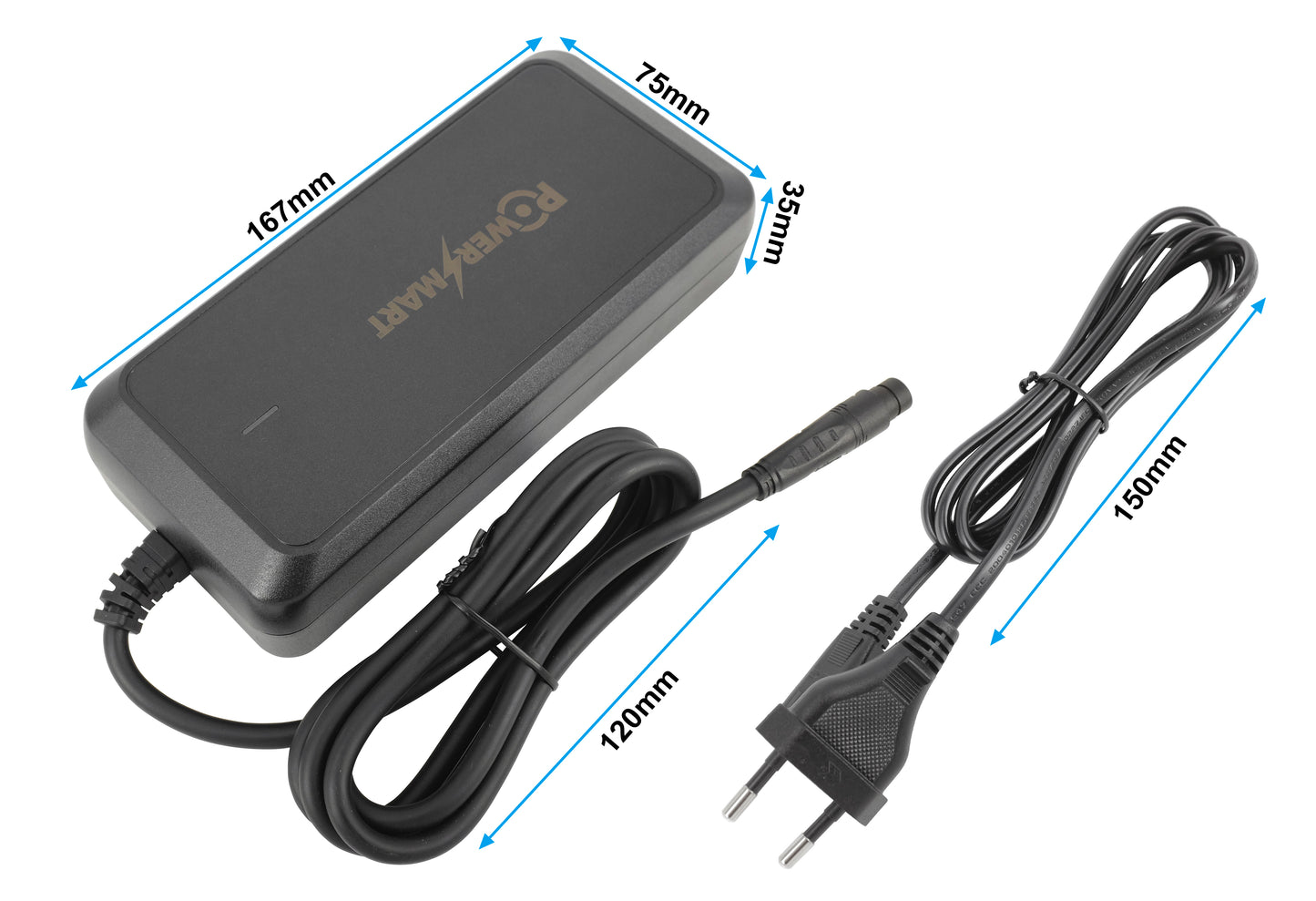 54,6V 3A | MATE X 750W E-bike Batterijlader (48V) | MAX 3-Pin (8mm)