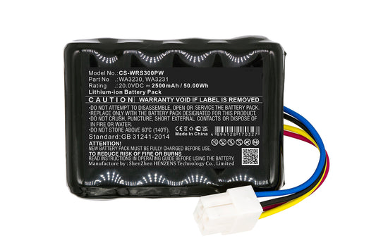 Worx WA3230 WA3231 Lawn Mower Battery 20V 2.5Ah Replacement | Lithium-ion