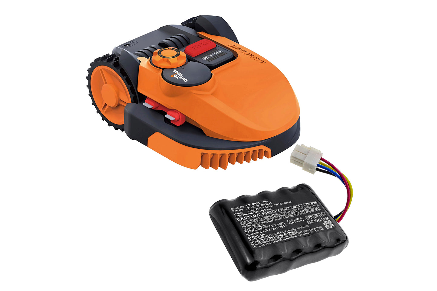 Worx WA3230 WA3231 Lawn Mower Battery 20V 2.5Ah Replacement | Lithium-ion