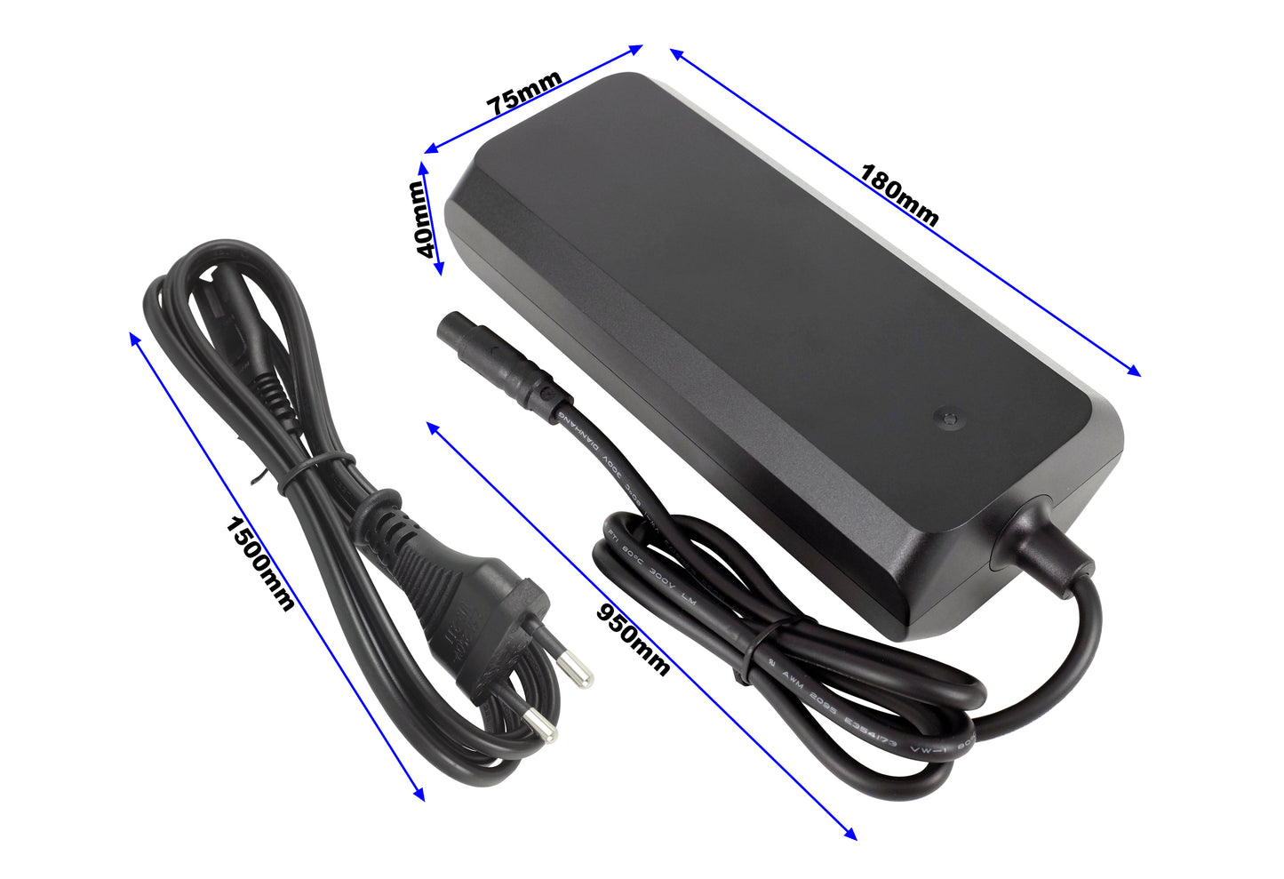 Crussis Snelle Oplader 36V 4A | Voor 720Wh 900Wh Batterijen | STC-8150LC