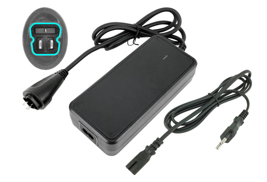 42V 2A Charger for 36V Stella E-Bike Batteries | 3-Pin Oval Plug (With Notch)