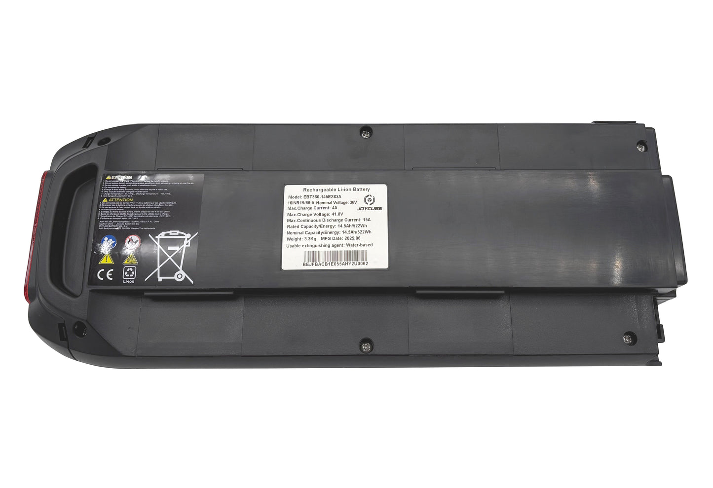 Batterie arrière Phylion SF-03 36 V 14,5 Ah | Joycube JCEB360 | Smart CANBUS BMS