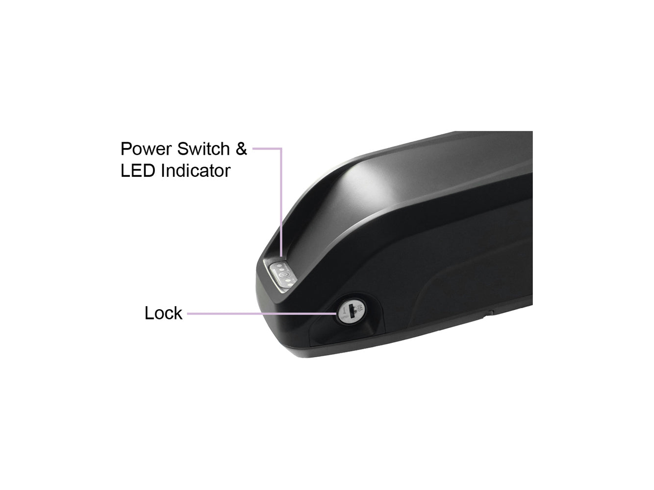 Li-Ion 36 V – 17,5 Ah Hailong I mit 3-Kerben-Version, 4-poligem Entladeanschluss, Elektrofahrradakku, Ersatz für Txed E Forward JP