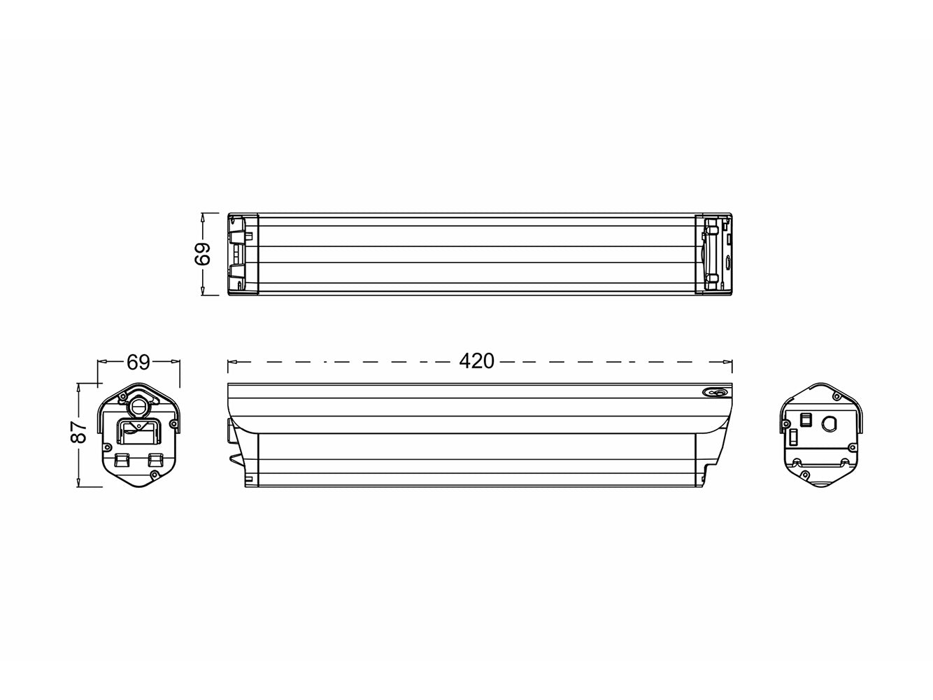 36V 14,5Ah/522Wh Akku für Saxonette Comfort Plus 4.0, Comfort plus 4.1