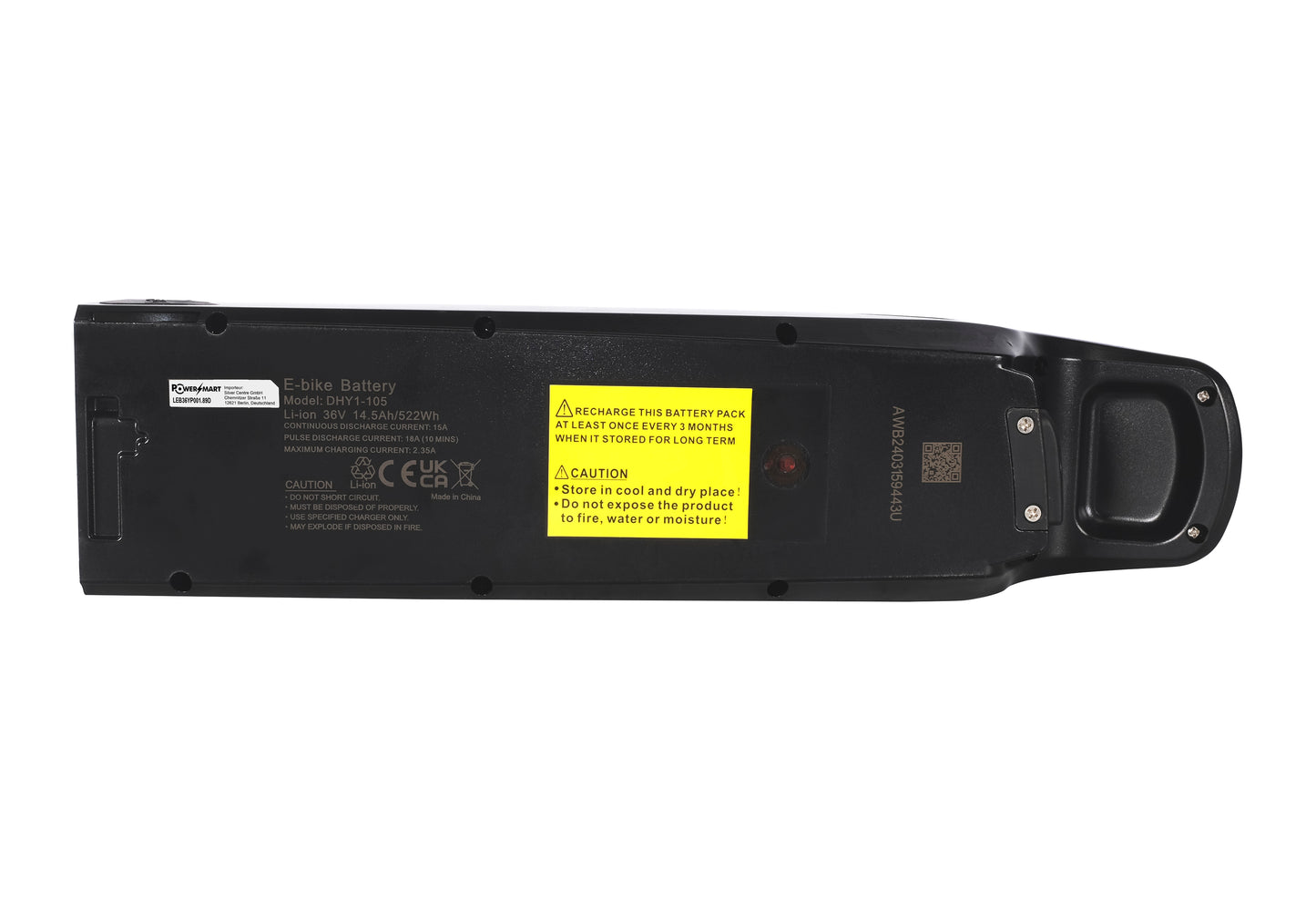 36V 14.5Ah/522Wh Li-ion Battery for Agogs Gust (2018), Gust Woman (2018)