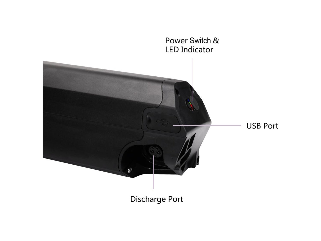 36V 14.5Ah (522Wh) Electric Bike Battery Replacement for Telefunken Fatbike FM350