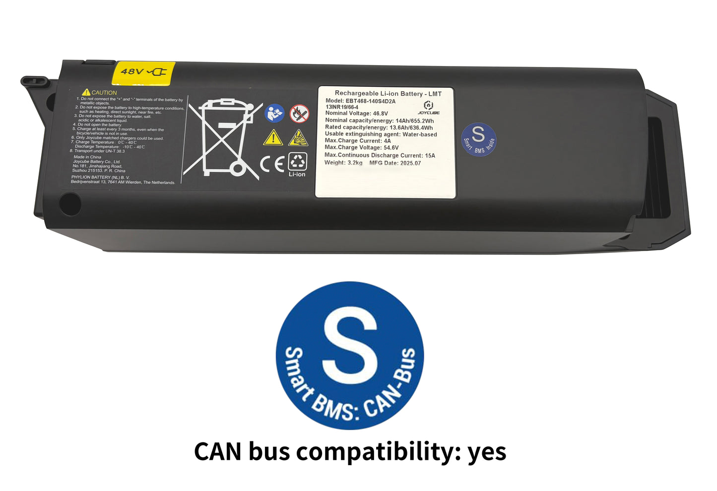 Phylion Joycube SF-06S E-Bike Akku 48V 14Ah JCEB480 für Fischer Pedelec