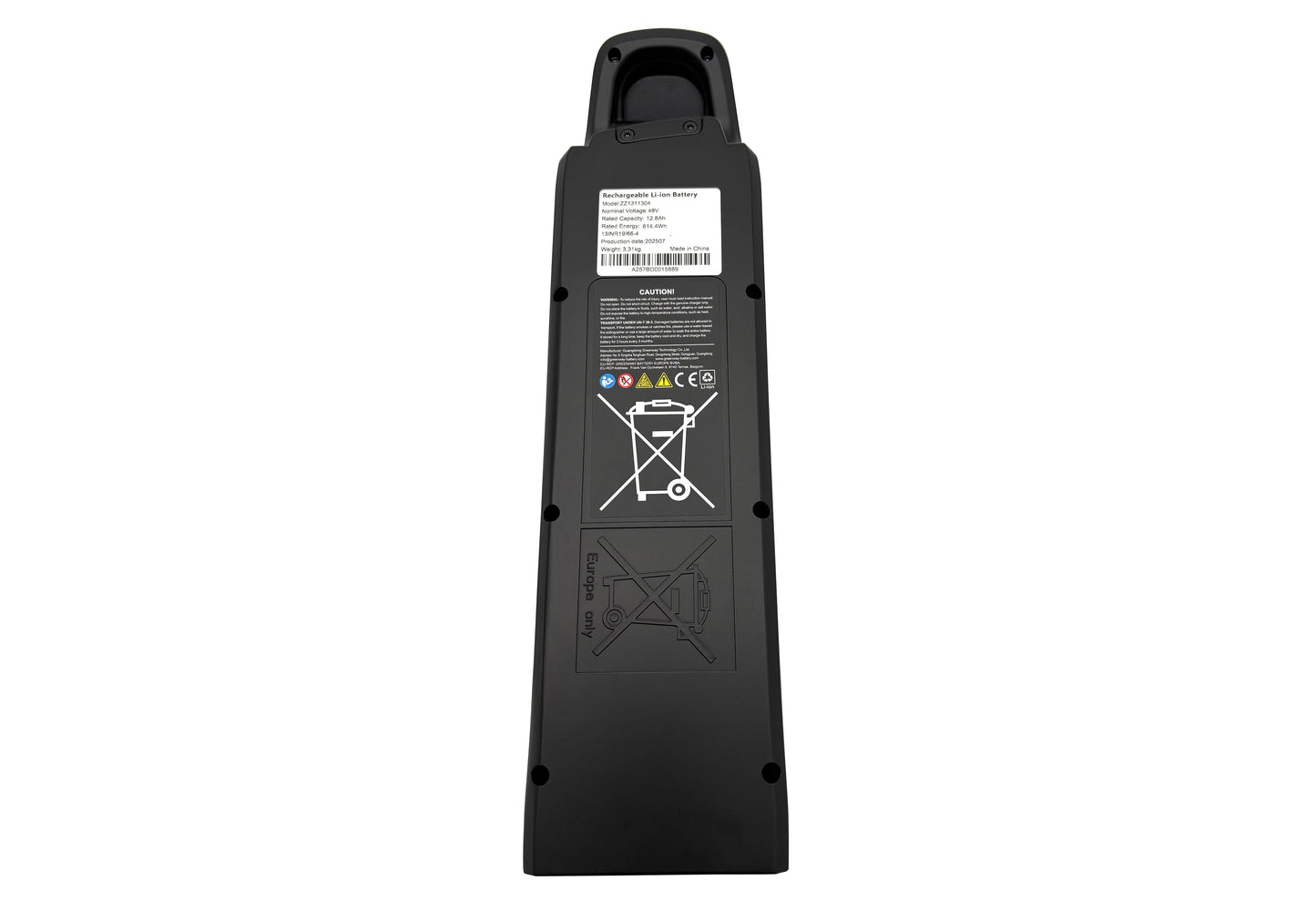 AEG Downtube Ersatzakku 48V 12,8Ah CAN-BUS für Prophete (ZZ131304), Rex und andere E-Bikes
