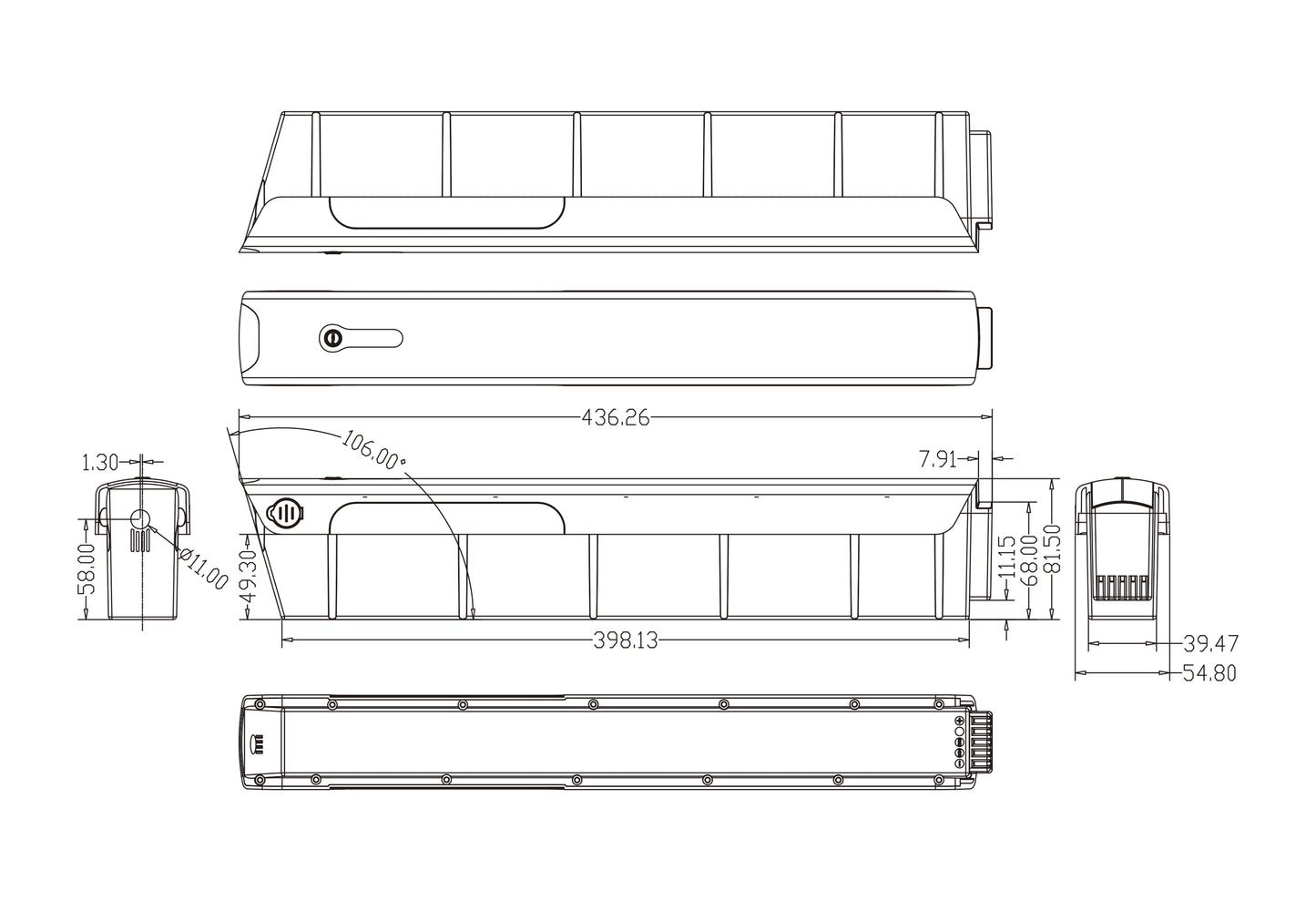 36V 14Ah/504Wh Battery for Pininfarina E-Voluzione NuVinci