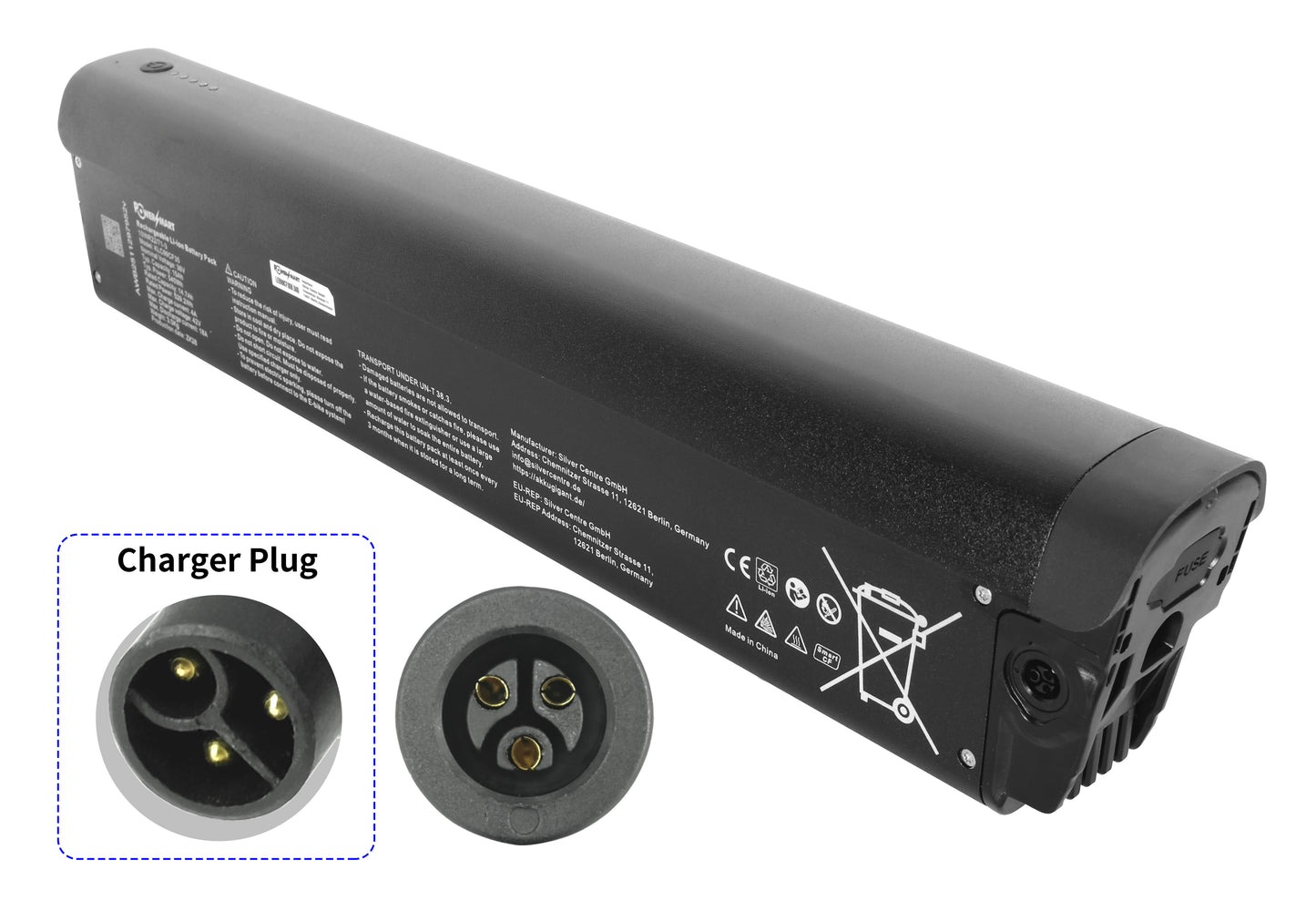 Qwic Premium I E-Bike-Ersatzakku | 36 V 15 Ah (540 Wh) | Passend für MN7 &amp; MD9 | Samsung-Zellen