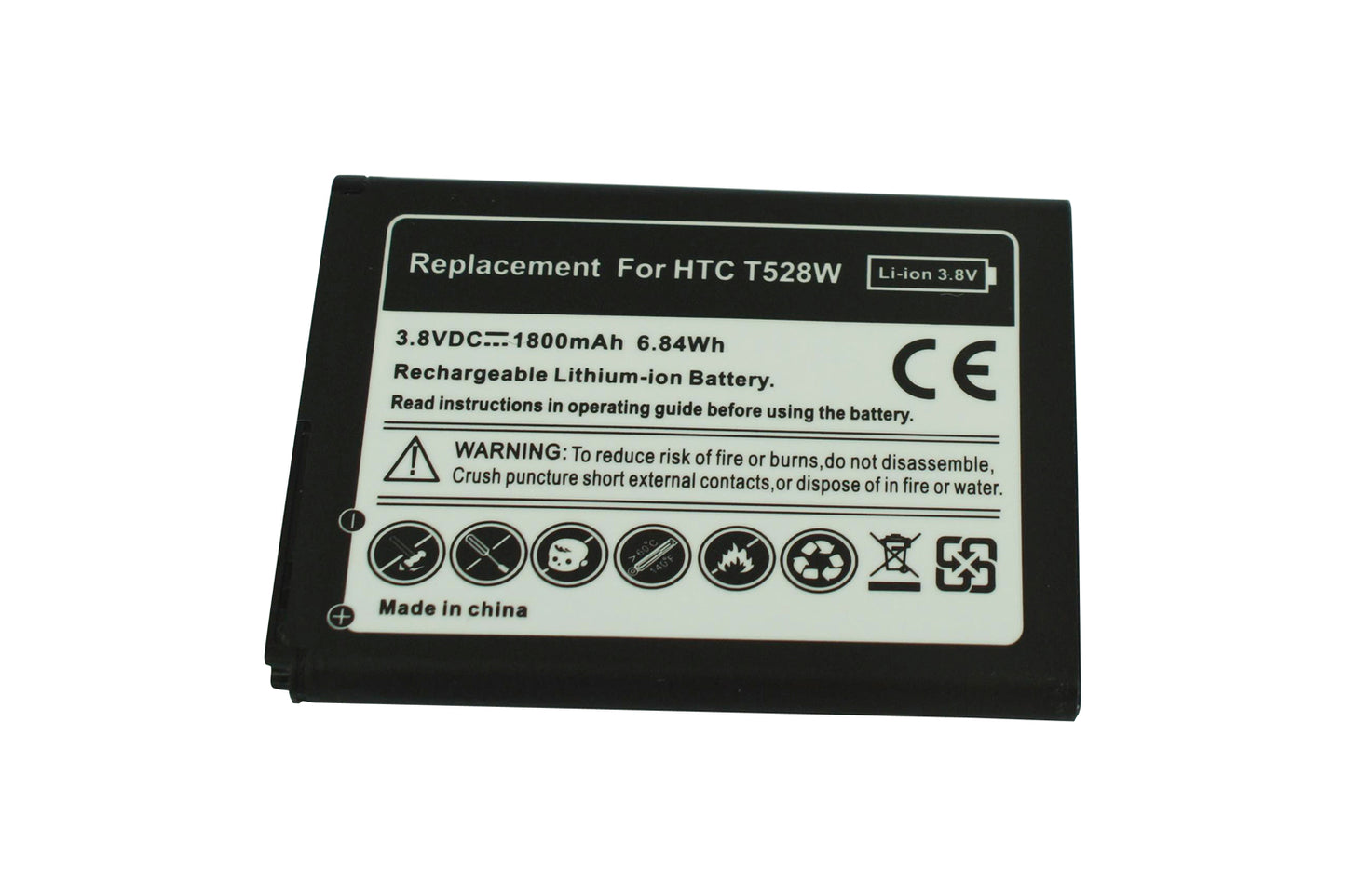 3.8V 1800mAh BO47100 Battery for HTC Desire 606t Desire SV One SV T528W