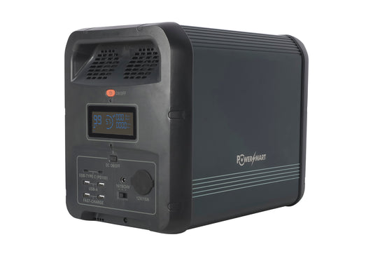 Portable Power Station 2160Wh, LiFePO4, 2200W(4400W Peak) 2160Wh Solar Generator, Emergency Power for Home, Outdoor Camping & Motorhome Travel, Off-Grid Power, Smart App Control, 100% Charged in 2 hours with UltraFast Mode