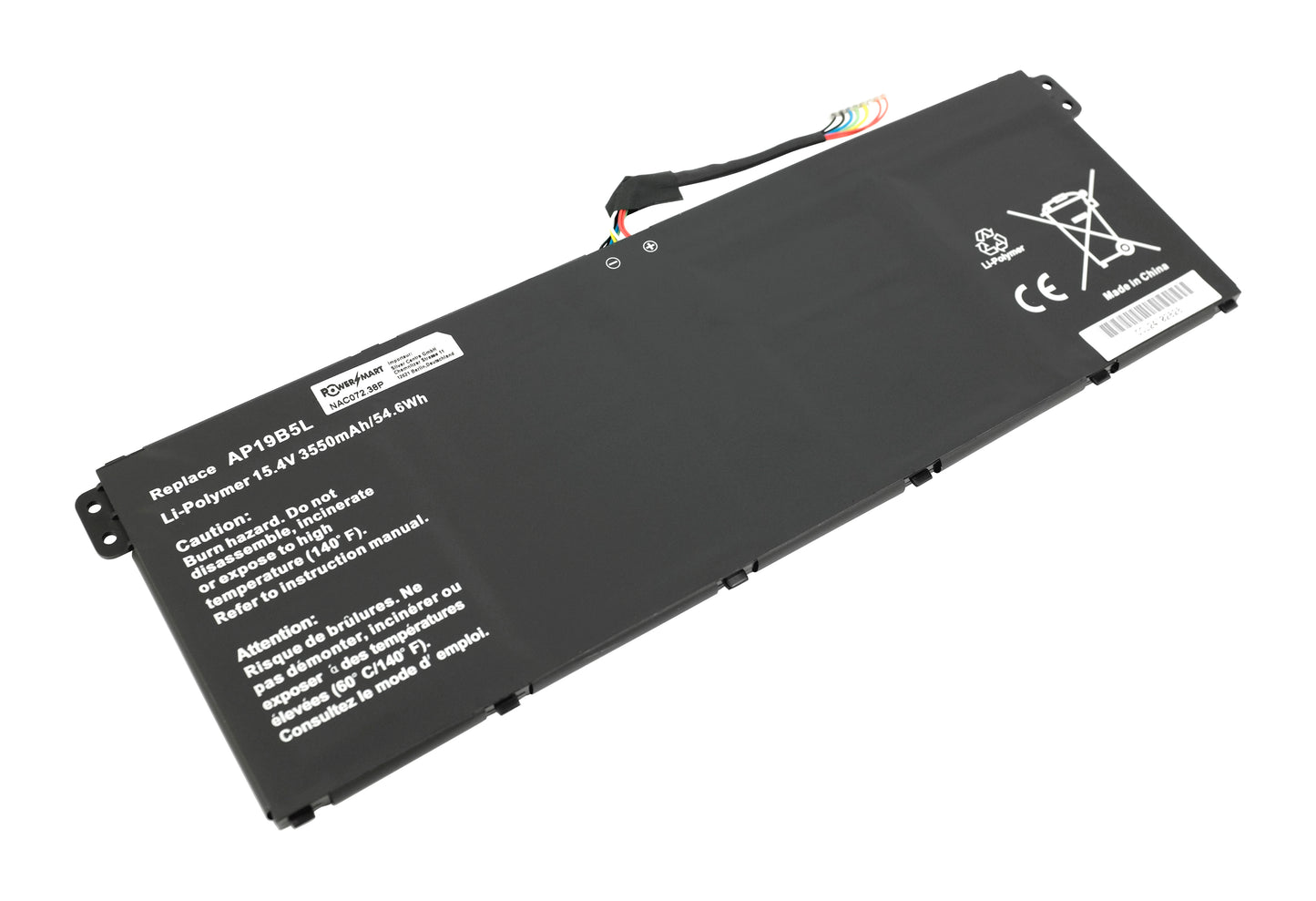 15.4V 3550mAh AP19B5L Replacement Battery for Acer Aspire 5 A515-43
